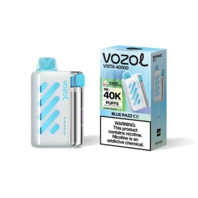 Vozol Vista 40000 Blue Razz Ice (Soğuk Mavi Ahududu)