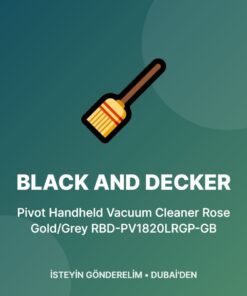 Black and Decker Pivot Handheld Vacuum Cleaner Rose Gold/Grey RBD-PV1820LRGP-GB