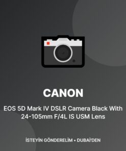Canon EOS 5D Mark IV DSLR Camera Black With 24-105mm F/4L IS USM Lens