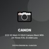 Canon EOS 5D Mark IV DSLR Camera Black With 24-70mm F/4L IS USM Lens