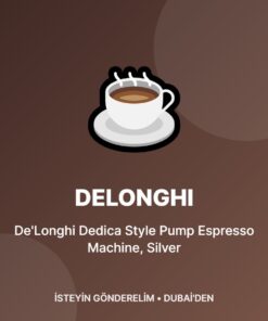De'Longhi Dedica Style Pump Espresso Machine, Silver