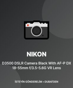 Nikon D3500 DSLR Camera Black With AF-P DX 18-55mm f/3.5-5.6G VR Lens