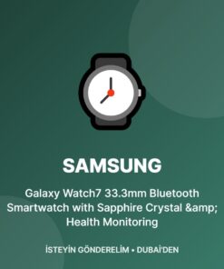 Samsung Galaxy Watch7 33.3mm Bluetooth Smartwatch with Sapphire Crystal & Health Monitoring