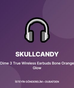 Skullcandy Dime 3 True Wireless Earbuds Bone Orange Glow