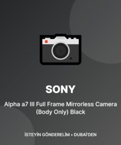 Sony Alpha a7 III Full Frame Mirrorless Camera (Body Only) Black