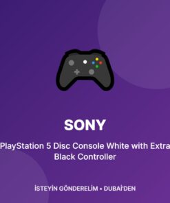 Sony PlayStation 5 Disc Console White with Extra Black Controller