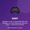 Sony PlayStation 5 Disc Console White With extra controller and Games (Spiderman miles and morals + Call Of Duty Cold War)