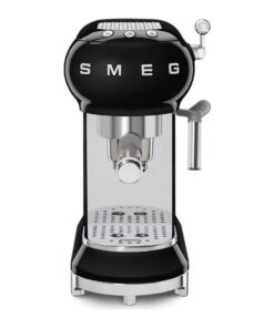 Smeg ECF01BLUK Espresso Makinesi + CGF01BLUK Öğütücü + MFF11BLUK Köpürtücü