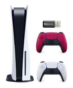 Sony PlayStation 5 Diskli Konsol Beyaz + Ek Kırmızı Kumanda